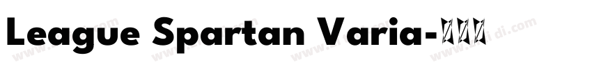 League Spartan Varia字体转换